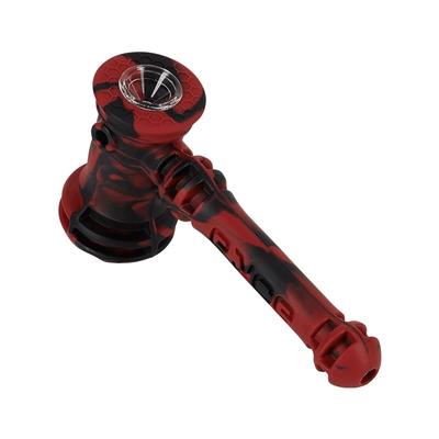 Eyce Hammer Silicone Bubbler Lucifer Red water pipe
