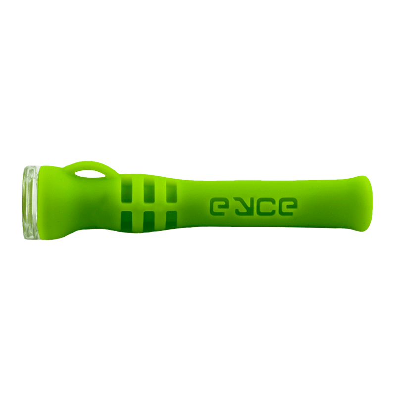 Eyce Shorty Silicone Chillum in Slime Green, one-hitter