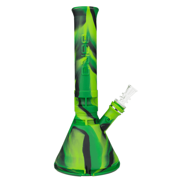 Eyce Silicone Beaker — Jungle colorway silicone beaker bong