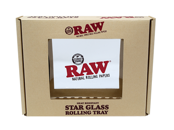 RAW heat-resistant Star Glass rolling tray