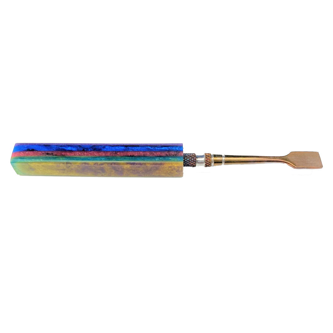 710 Swords - Anodized Flat Head Dabber - 4 Layer Overpour (02)