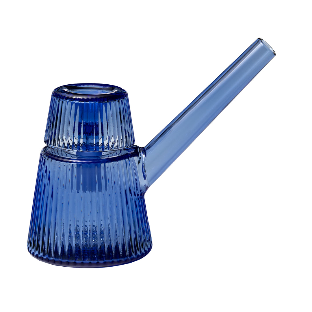 NWTN Deco Bubbler glass Art Deco design lapis