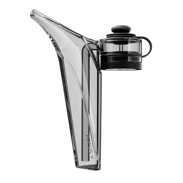 Focus V Aeris Bubbler in Smoke glass, water-cooled vapor attachment for Aeris device