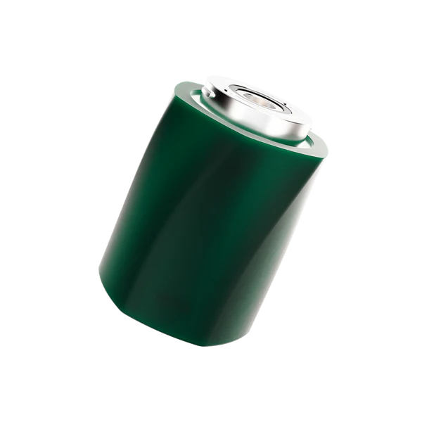 Focus V Aeris Jade Green – angled chamber photo highlighting airflow path and ceramic heating core.
