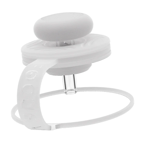 Focus V AERIS Swivel Cap in Clear, glass stem airflow control attachment