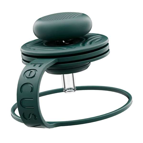 Focus V AERIS Swivel Cap in Jade Green, directional glass airflow stem