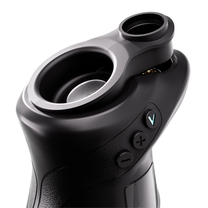 Focus V CARTA 3 Connect mouthpiece fitted to the CARTA 3, close-up