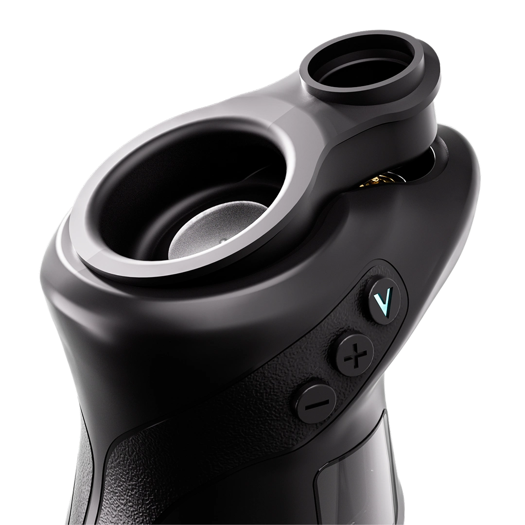 Focus V CARTA 3 Connect mouthpiece fitted to the CARTA 3, close-up