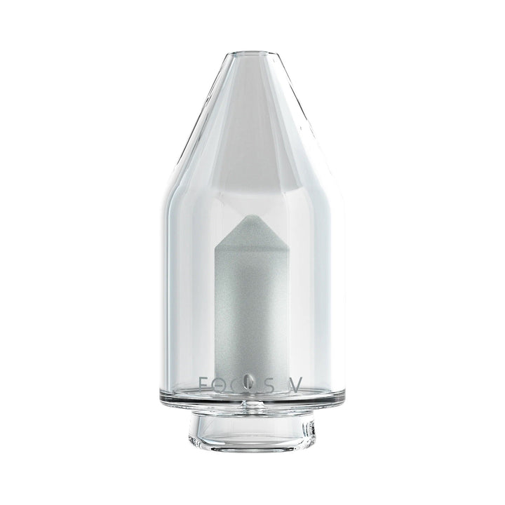 Focus V CARTA glass top replacement attachment in clear, original factory-fit glass for restoring airflow and seal on Focus V CARTA and CARTA 2