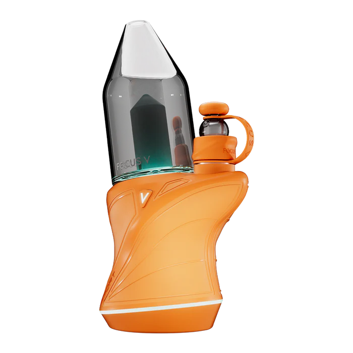 Focus V CARTA Sport in tangerine colorway, full unit assembled with vibrant silicone body