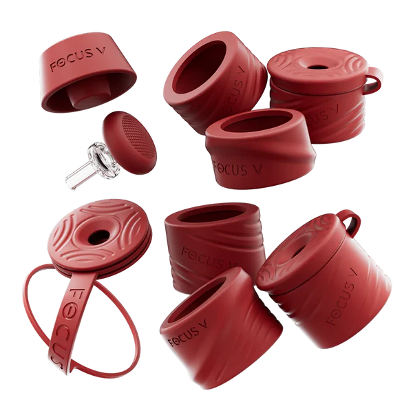 Focus V CARTA Swivel and Silicone Essentials Kit in Bordeaux, premium silicone accessories