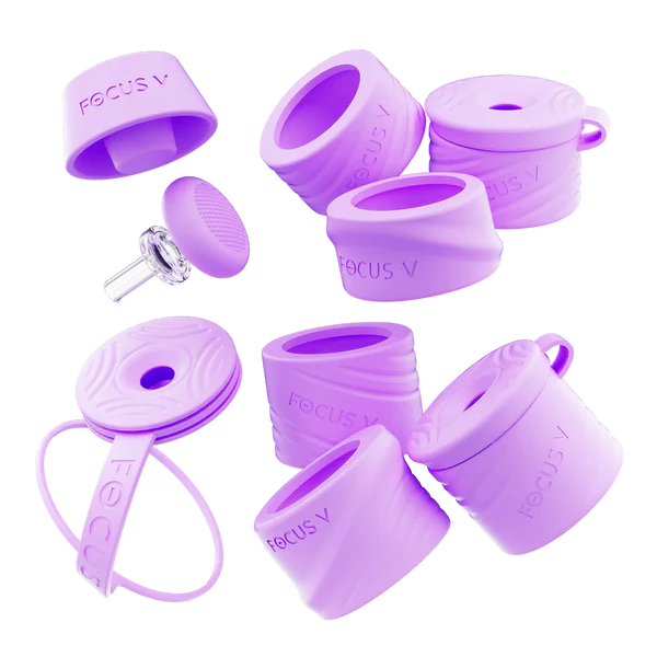 Focus V CARTA Swivel and Silicone Essentials Kit in Lilac, protective sleeves and swivel parts