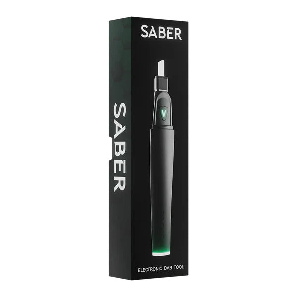 Focus V Saber Dab Tool Black – product box featuring black-on-black logo.