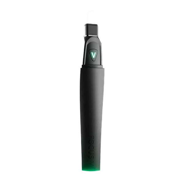 Focus V Saber Electronic Dab Tool – Black edition capless view with matte finish.