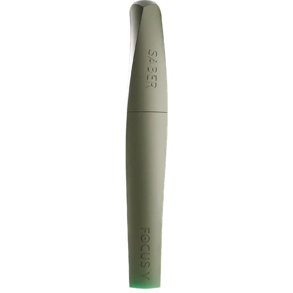 Focus V Saber Forest – deep green tone showing ceramic heating element inside.