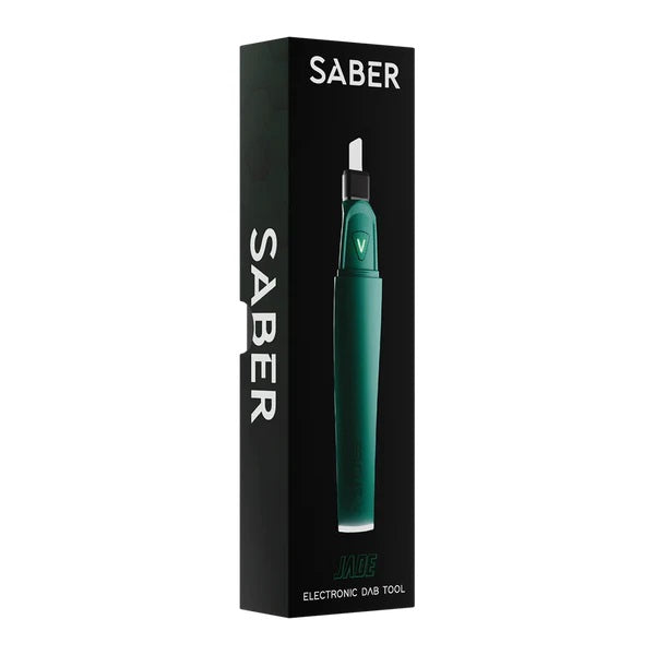 Focus V Saber Dab Tool Jade – box artwork in jade green colorway.