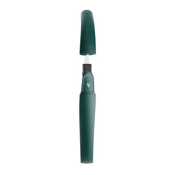 Focus V Saber Jade – green finish with visible ceramic heating tip.