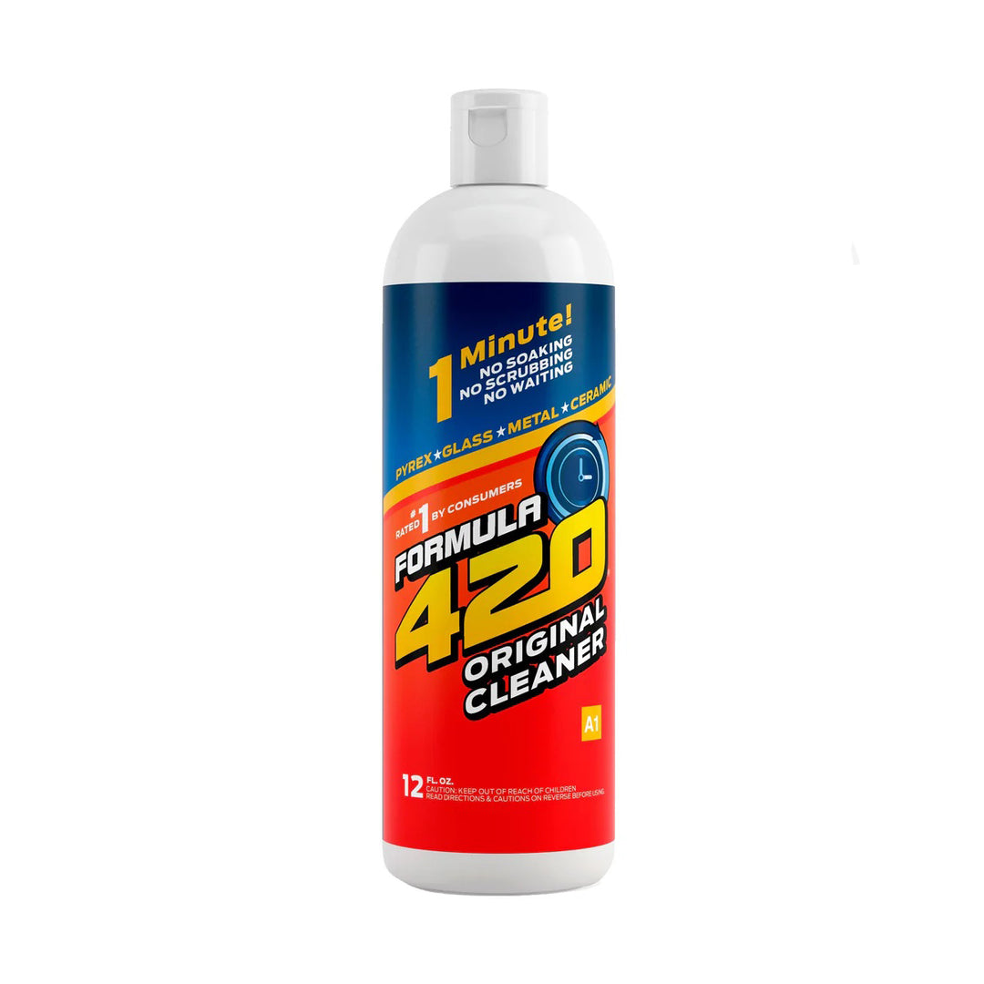 Formula 420 Glass Cleaner 12oz original 1-minute cleaner for glass and quartz