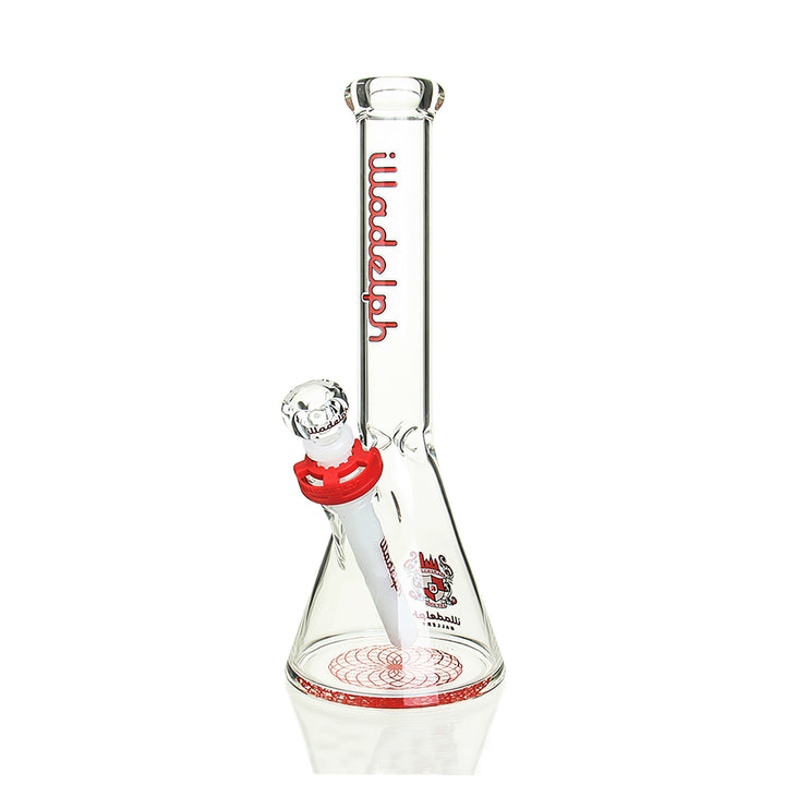 Authentic Illadelph Red Label Mini Beaker with slide and downstem set