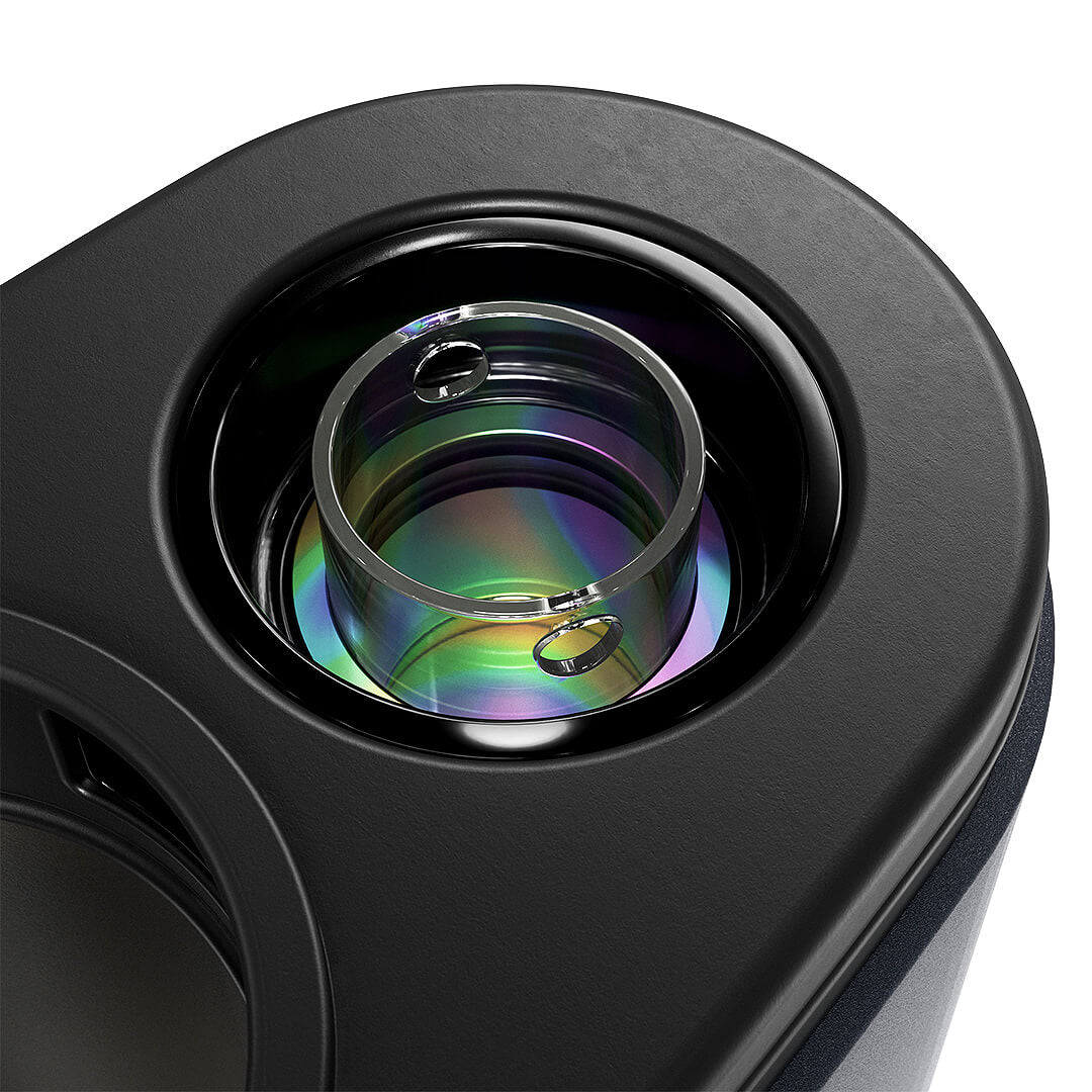 Dr. Dabber Switch² Vaporizer – macro shot of IR induction lens showing omnidirectional heating system.