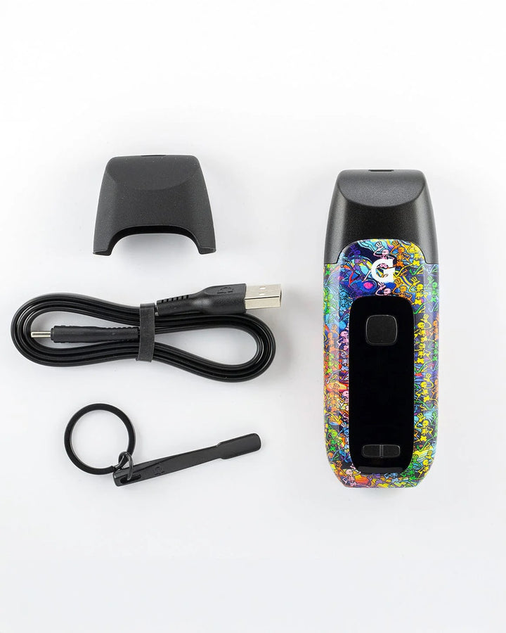 G Pen Dash+ Grateful Dead – shown with charger, USB-C cable, and included tools.
