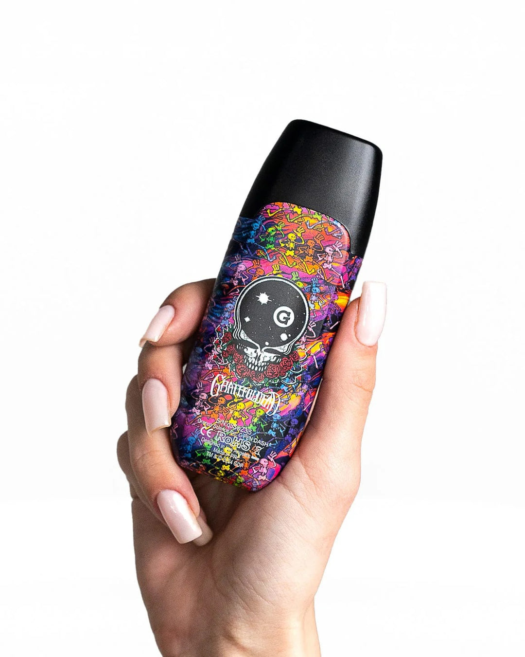 G Pen Dash+ Grateful Dead – handheld image showing ergonomic shape and compact size.