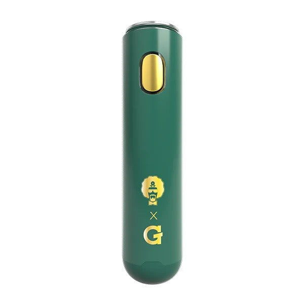 G Pen Micro+ Dr. Greenthumb’s – angled shot showing green body and Micro+ button.