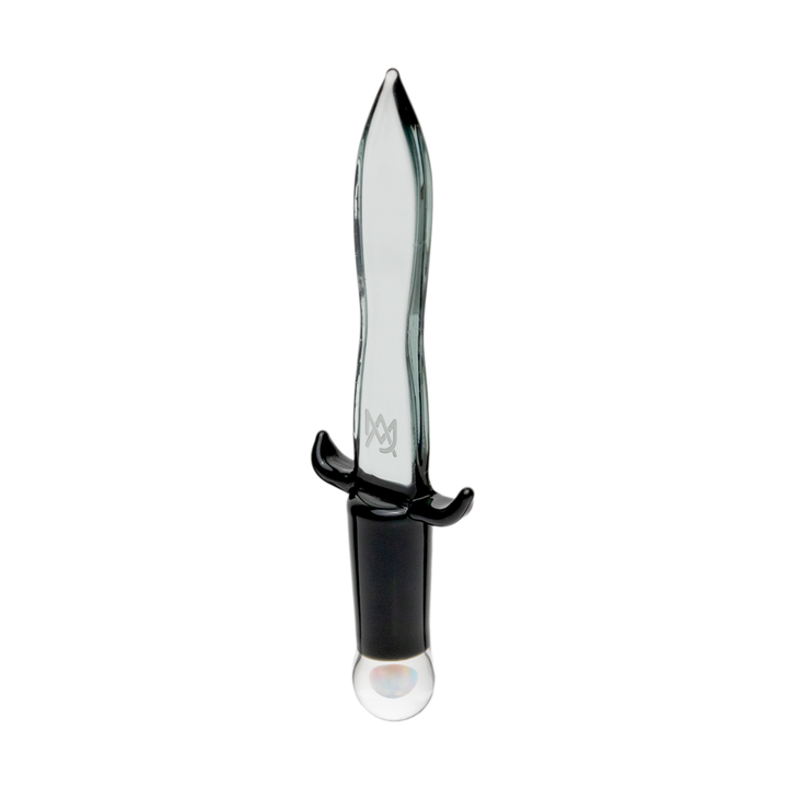 mj arsenal excalibur glass dabber tool angled view borosilicate glass tip
