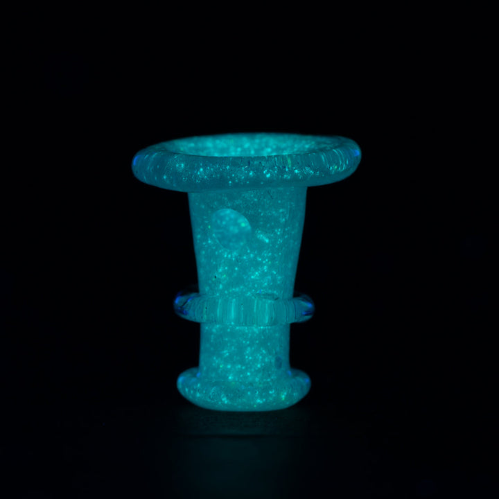 Empire Glassworks Puffco New Peak and Proxy glass joystick cap in Glow In The Dark