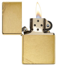 Load image into Gallery viewer, Zippo - Brushed Brass Vintage with Slashes
