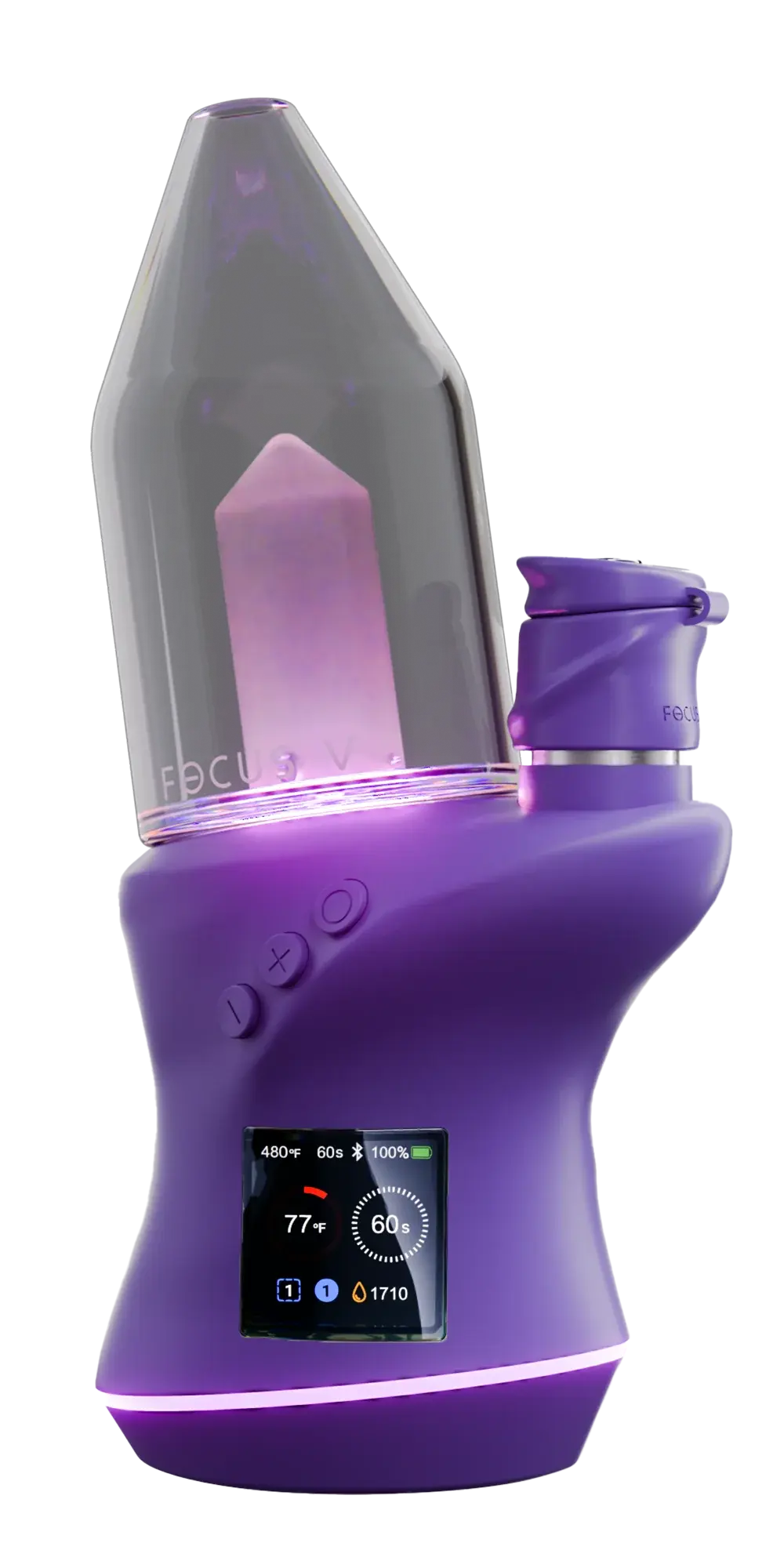 Focus V Carta 2 with glass top and RGB lights in Grape