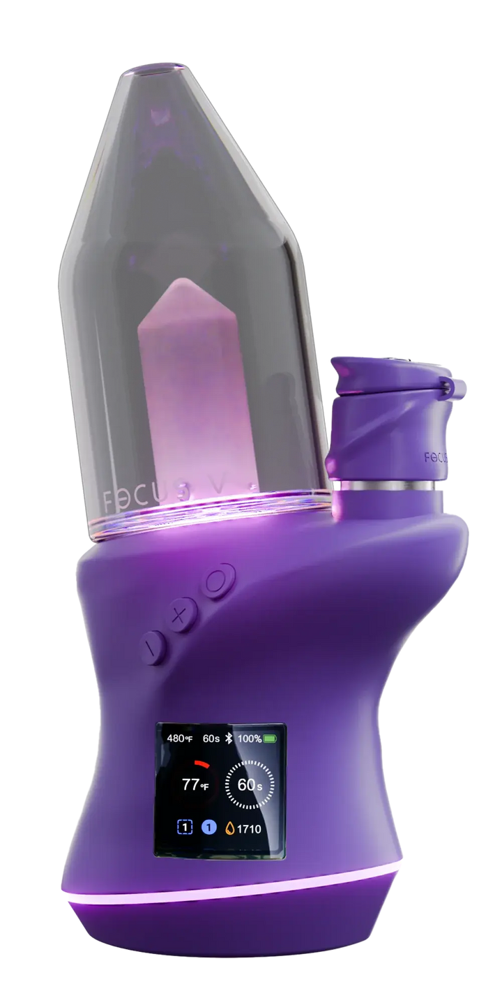 Focus V Carta 2 with glass top and RGB lights in Grape