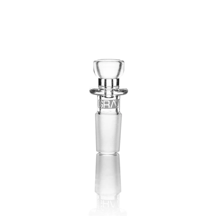 GRAV Cup Bowl in 14mm — clear borosilicate glass bowl with maria grip, the most common joint size on modern bongs.