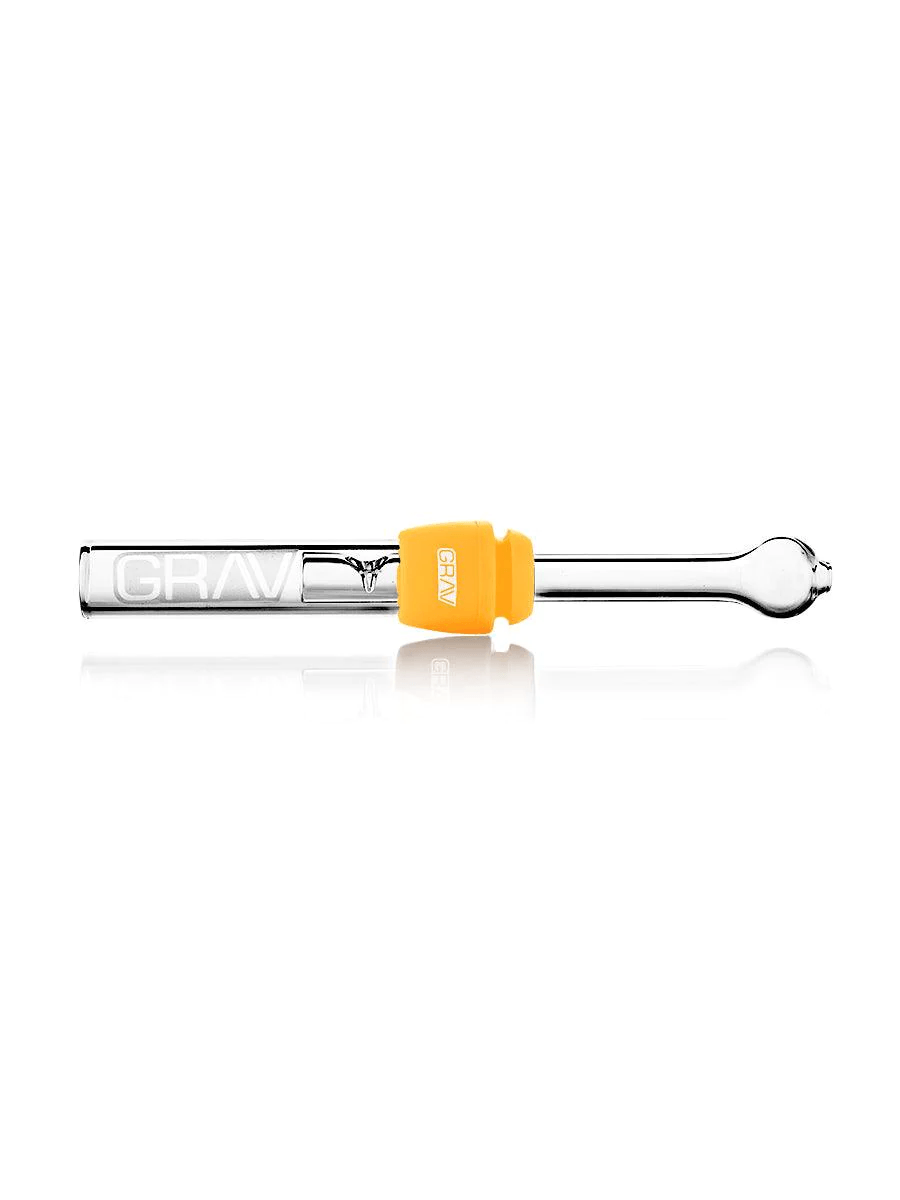 GRAV Glass Blunt with Silicone Grommet — slide-style glass blunt, alternate angle