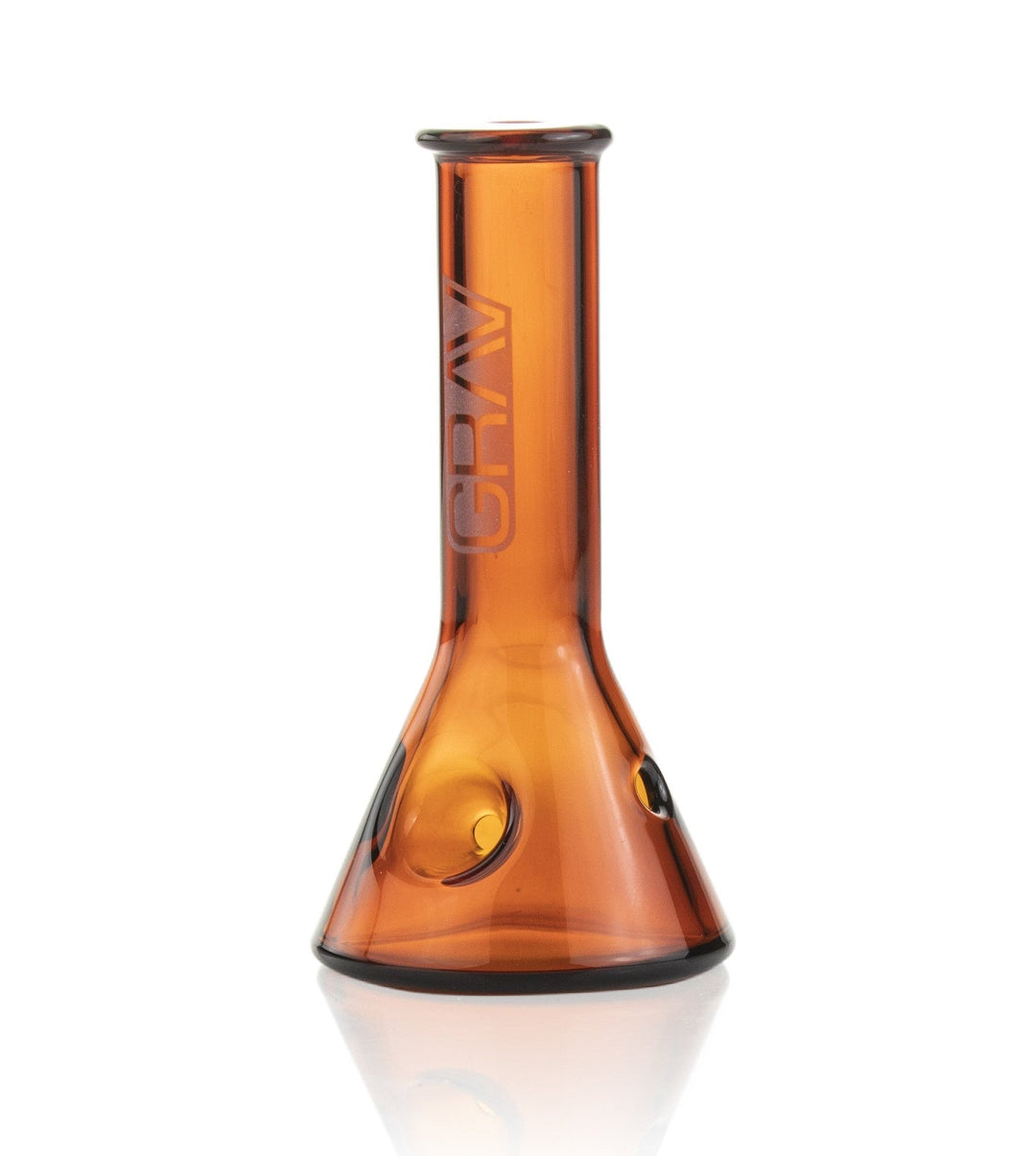Grav Labs Beaker Spoon Amber borosilicate spoon pipe with beaker bowl