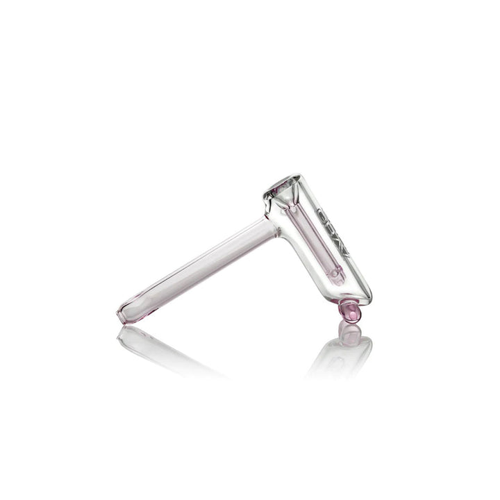 GRAV Mini Hammer Bubbler Pink — mini hammer-style glass bubbler in pink