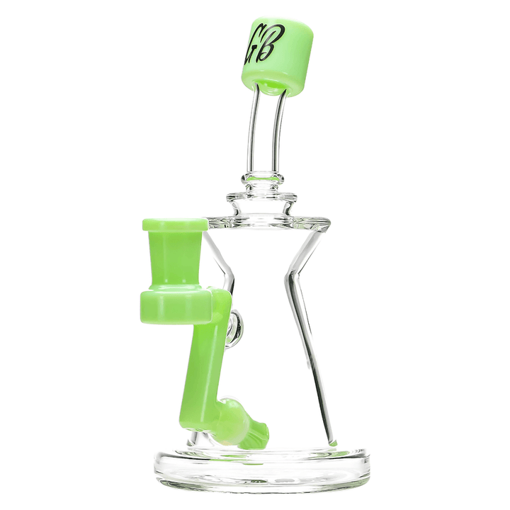 Green Bear Glass Z Jammer — Slime Green colorway jammer dab rig, hero shot