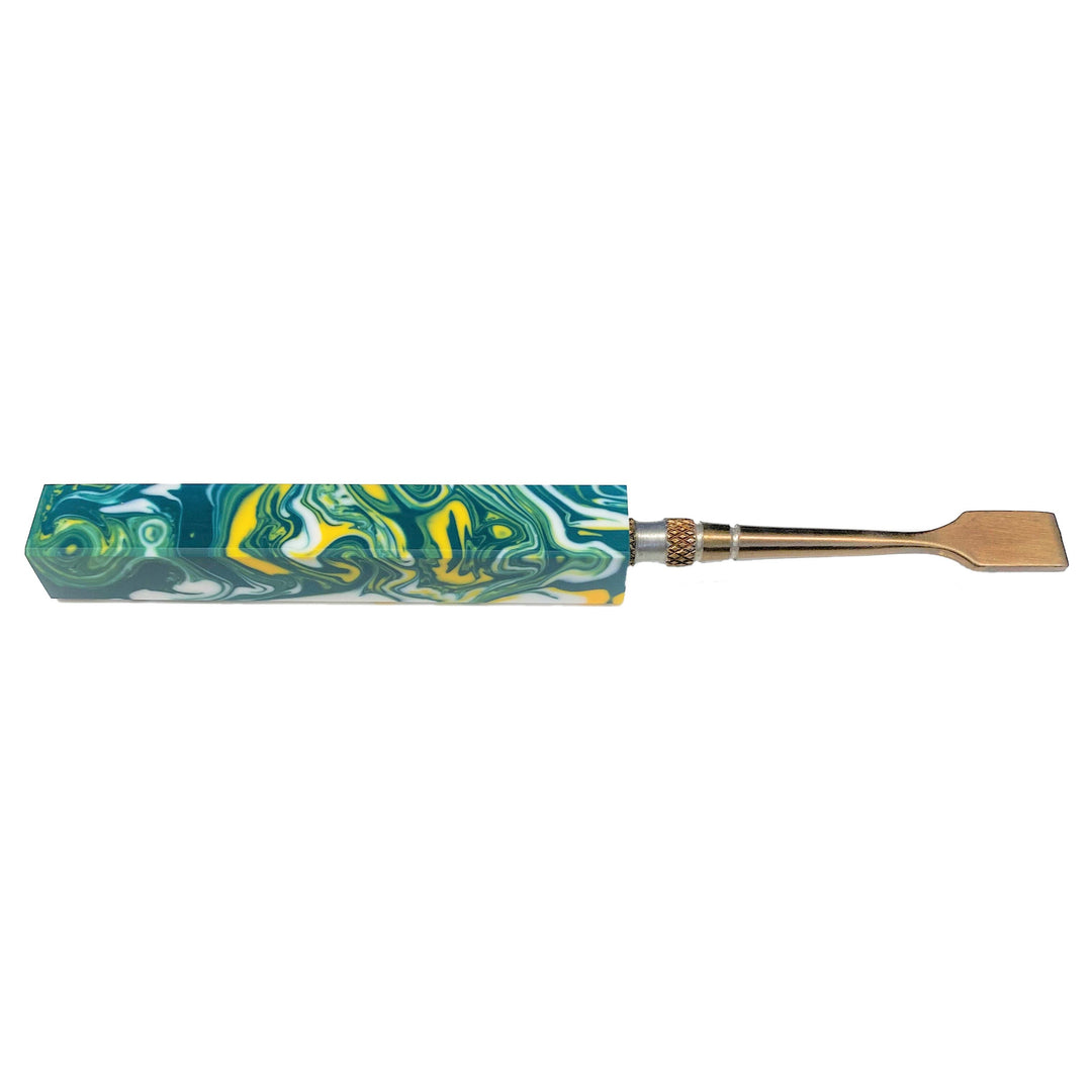 710 Swords - Anodized Flat Head Dabber - Green Ooze