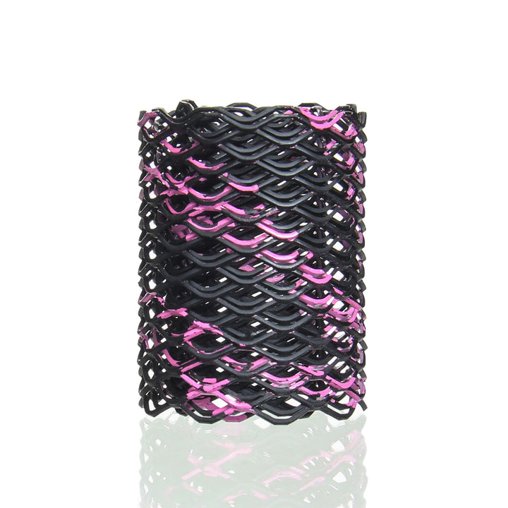 Heat Cage Nozzle Guard in Pink and Black powder coat, torch tip protection