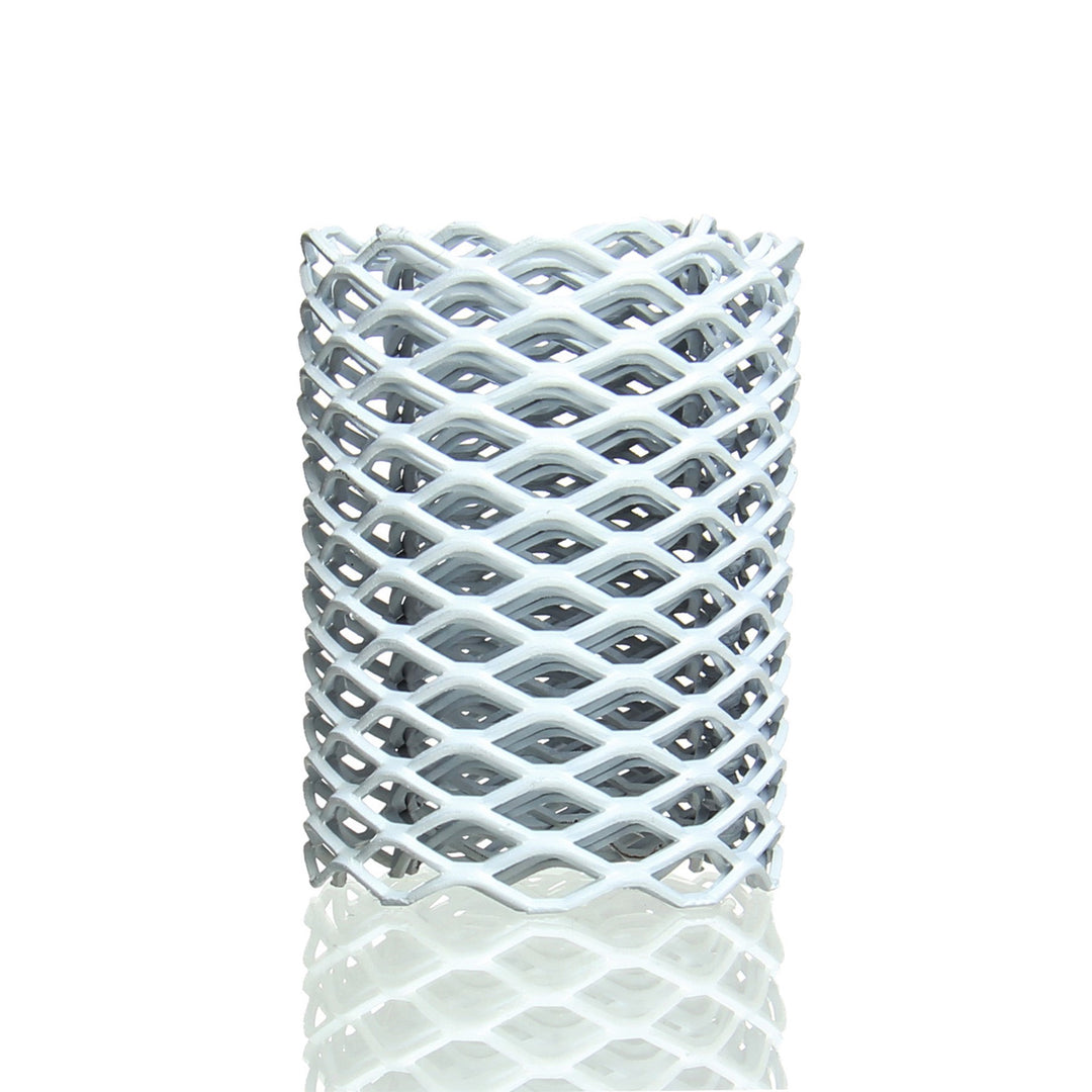 Heat Cage Nozzle Guard in White powder coat, torch nozzle protection