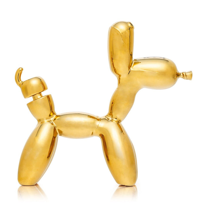 Hemper Balloon Dog XL Bong from the right side, showing the 45-degree recessed 14mm joint in the tail