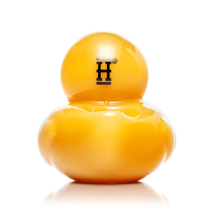 Hemper Ducky Hand Pipe photographed from behind, showing the tail and the bowl opening