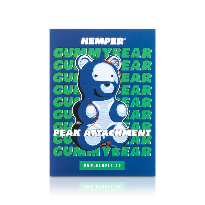 Front of the Hemper retail packaging for the Gummy Bear Peak Top