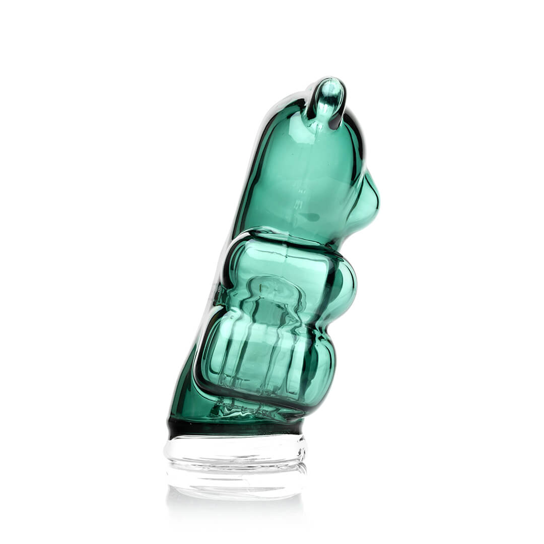 Hemper Gummy Bear Peak Top side profile, showing the full 5.4-inch height of the glass attachment