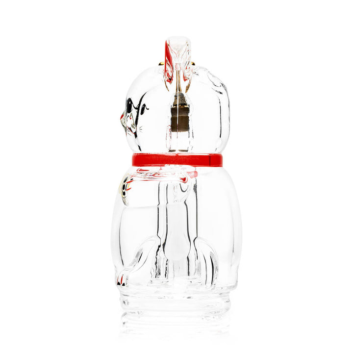 Back of the Hemper Lucky Money Cat Peak Top showing the glass body