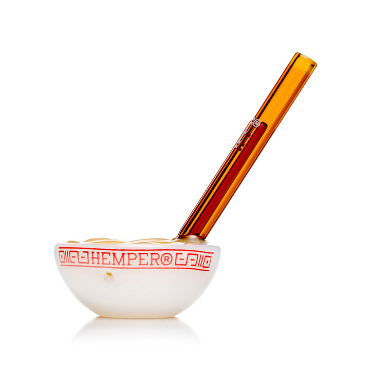 Back of the Hemper Ramen Bowl hand pipe with the Hemper bowl lettering