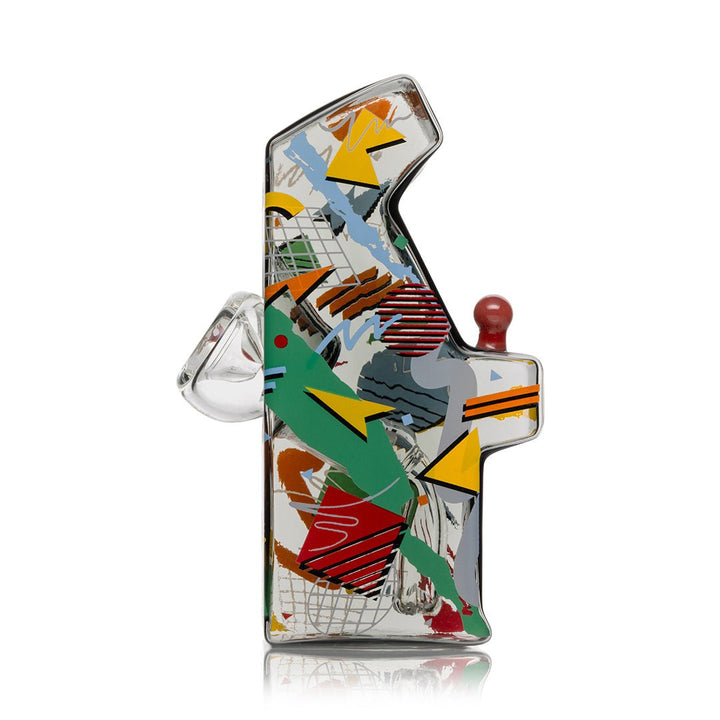 Hemper Totally Rad Arcade bong from the side showing the cabinet profile and bowl