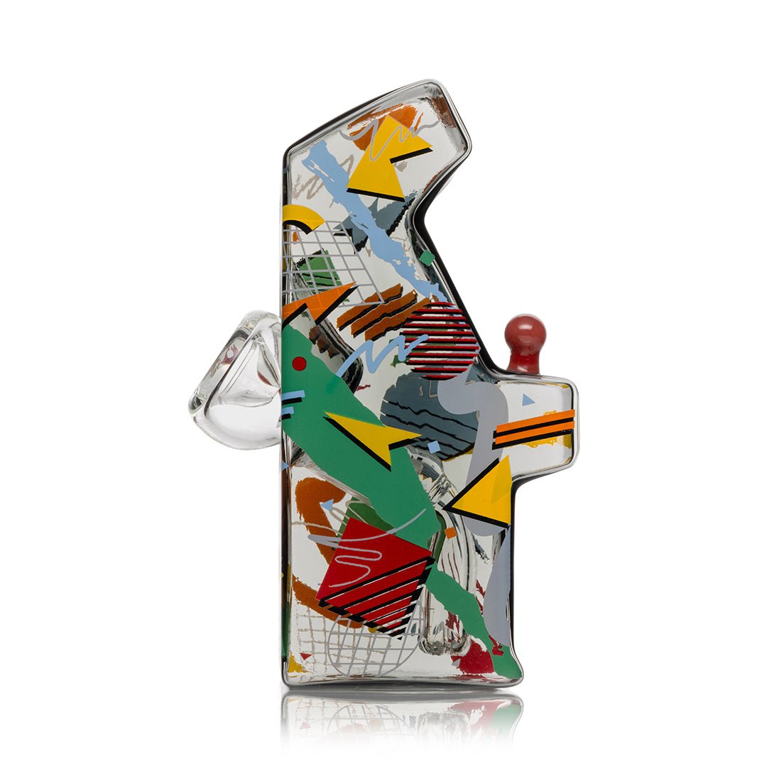 Hemper Totally Rad Arcade bong from the side showing the cabinet profile and bowl