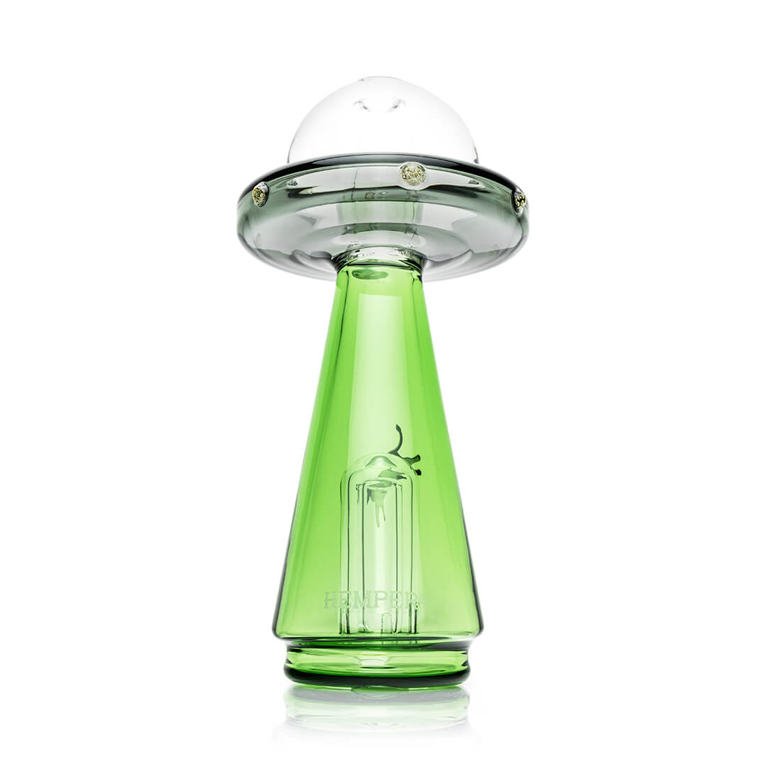 Hemper UFO Vortex Peak Top front view, with the cow visible inside the abduction beam