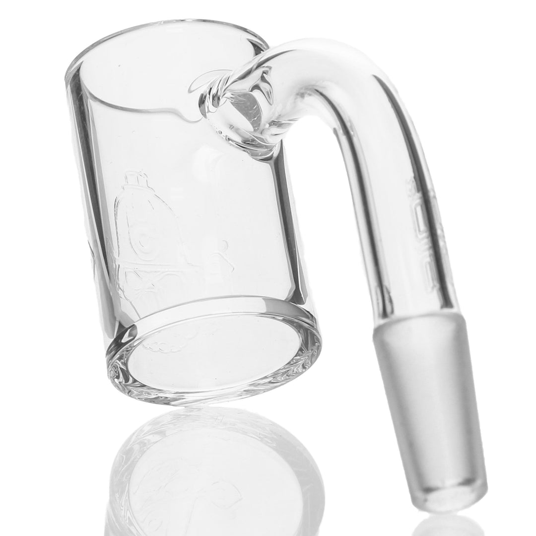 Hendy Glass Quartz Banger 10mm Male 90° from alternate angle